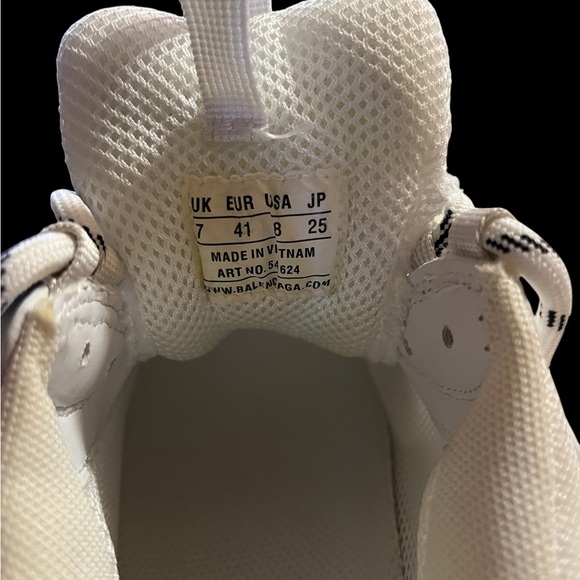 Balenciaga White and Neon Sneakers - Picture 7 of 7